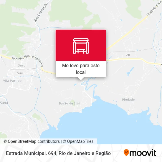 Estrada Municipal, 694 mapa