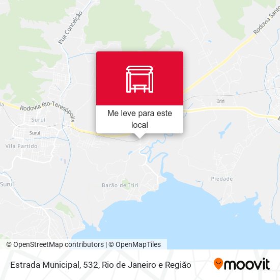 Estrada Municipal, 532 mapa