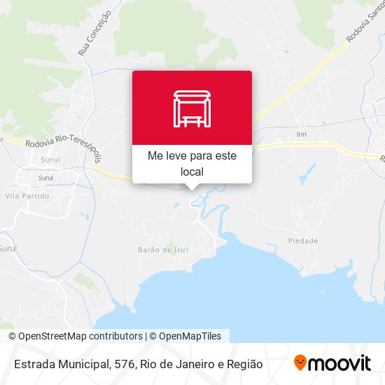Estrada Municipal, 576 mapa
