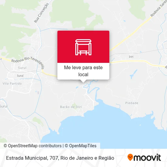 Estrada Municipal, 707 mapa