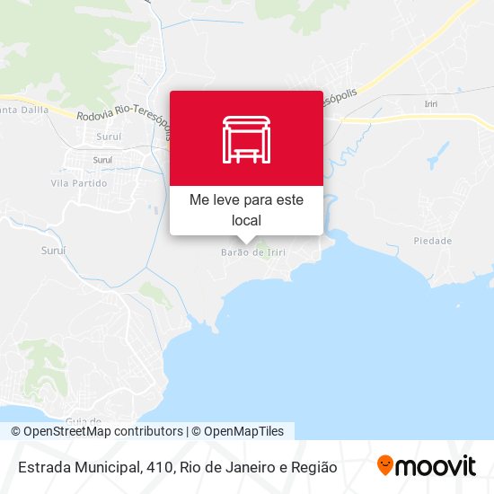 Estrada Municipal, 410 mapa