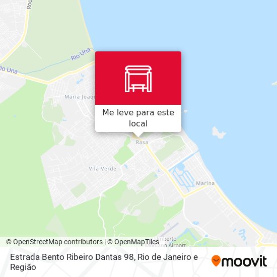 Estrada Bento Ribeiro Dantas 98 mapa