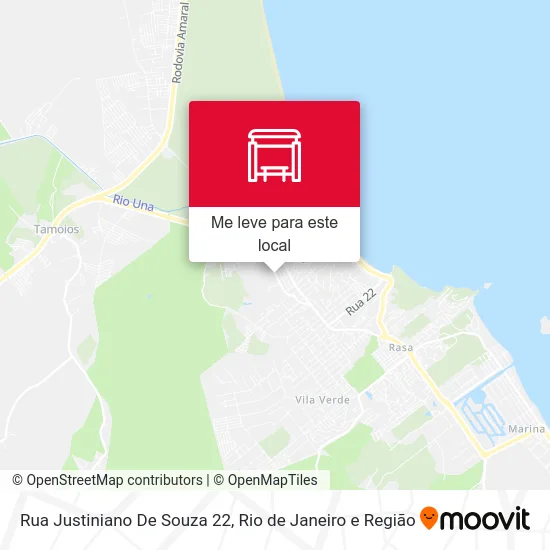 Rua Justiniano De Souza 22 mapa