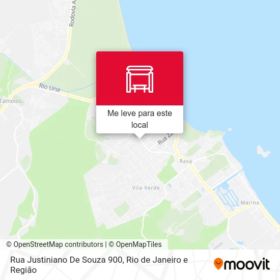 Rua Justiniano De Souza 900 mapa