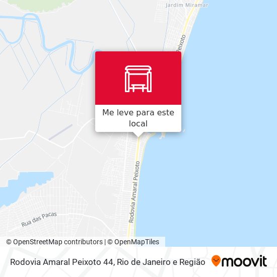 Rodovia Amaral Peixoto 44 mapa