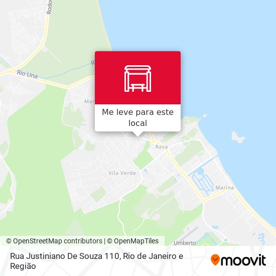 Rua Justiniano De Souza 110 mapa