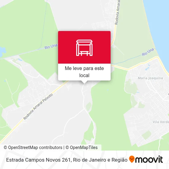 Estrada Campos Novos 261 mapa