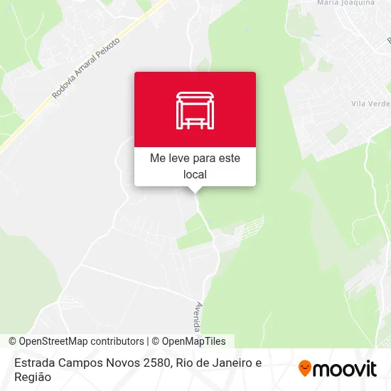 Estrada Campos Novos 2580 mapa