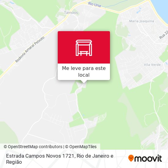 Estrada Campos Novos 1721 mapa