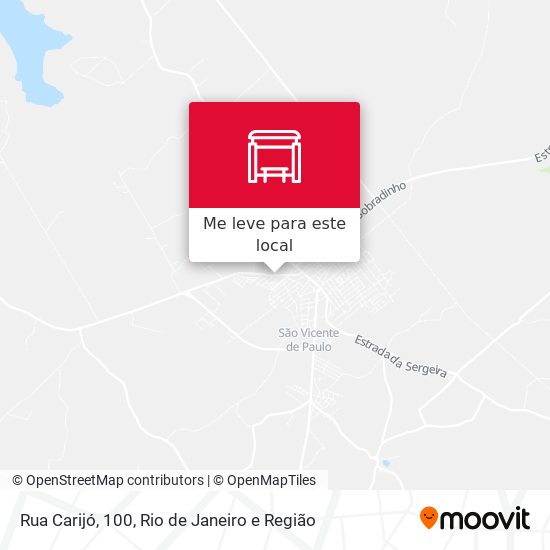 Rua Carijó, 100 mapa