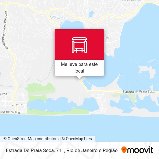 Estrada De Praia Seca, 711 mapa