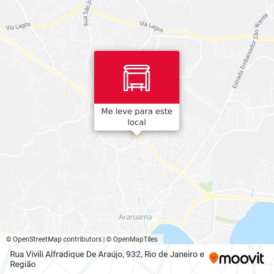 Rua Vivili Alfradique De Araújo, 932 mapa