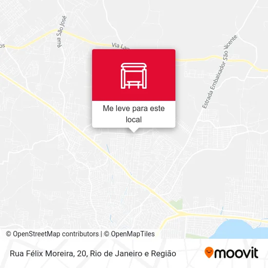 Rua Félix Moreira, 20 mapa