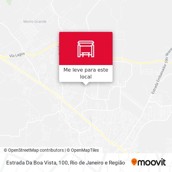 Estrada Da Boa Vista, 100 mapa