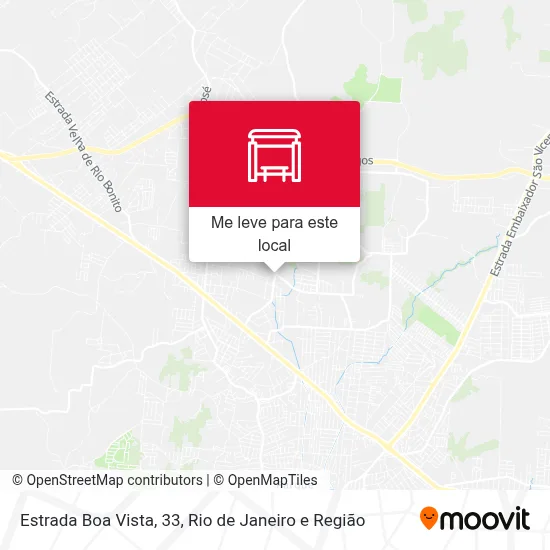 Estrada Boa Vista, 33 mapa