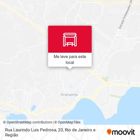 Rua Laurindo Luis Pedrosa, 20 mapa