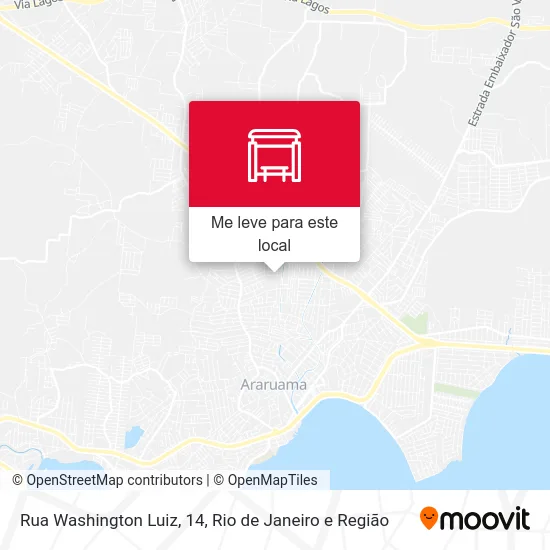 Rua Washington Luiz, 14 mapa