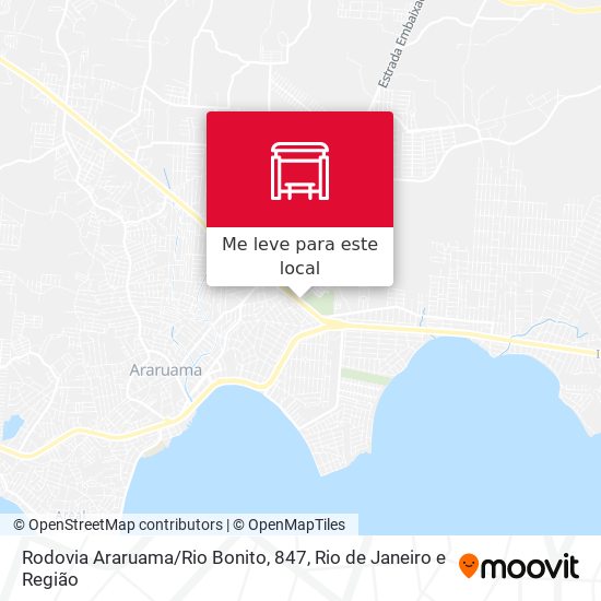 Rodovia Araruama / Rio Bonito, 847 mapa