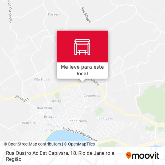 Rua Quatro Ac Est Capivara, 18 mapa