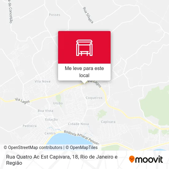 Rua Quatro Ac Est Capivara, 18 mapa