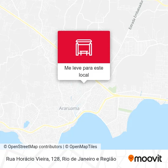 Rua Horácio Vieira, 128 mapa