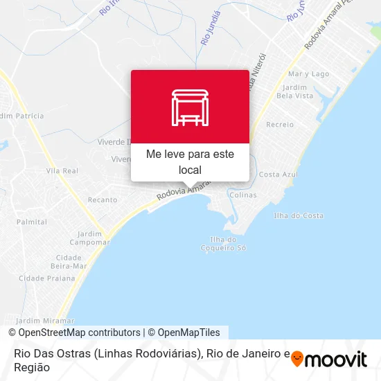 Rio Das Ostras (Linhas Rodoviárias) mapa
