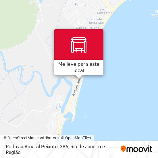 Rodovia Amaral Peixoto, 386 mapa