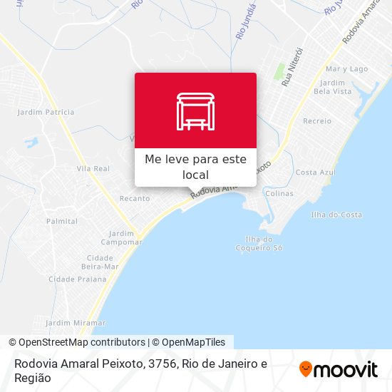 Rodovia Amaral Peixoto, 3756 mapa