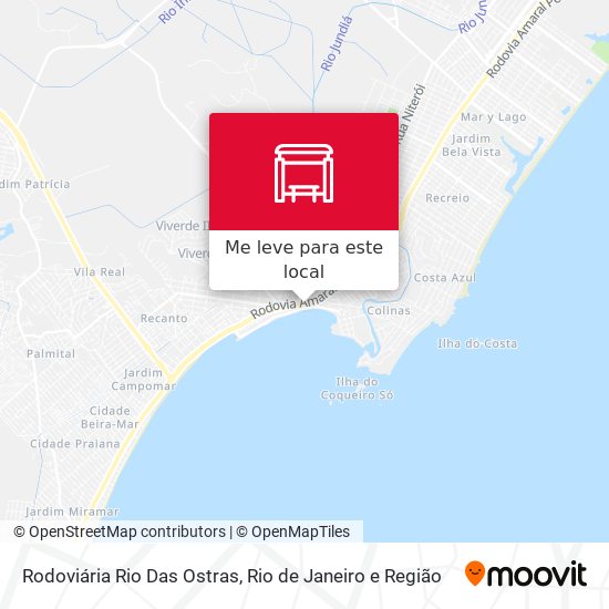 Rodoviária Rio Das Ostras mapa