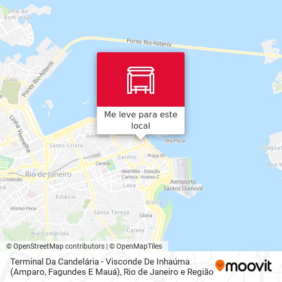 Terminal Da Candelária - Visconde De Inhaúma (Amparo, Fagundes E Mauá) mapa