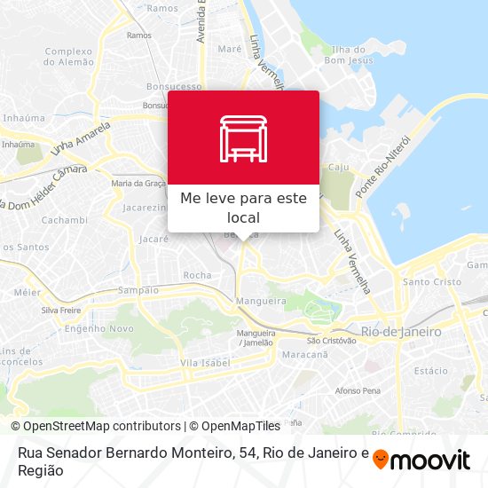 Rua Senador Bernardo Monteiro, 54 mapa