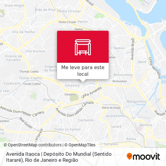 Avenida Itaoca | Depósito Do Mundial (Sentido Itararé) mapa
