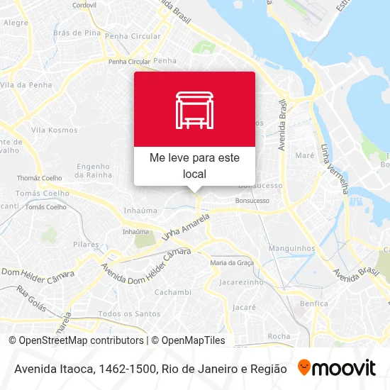 Avenida Itaoca, 1462-1500 mapa