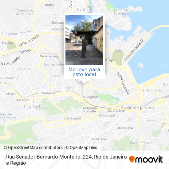 Rua Senador Bernardo Monteiro, 224 mapa