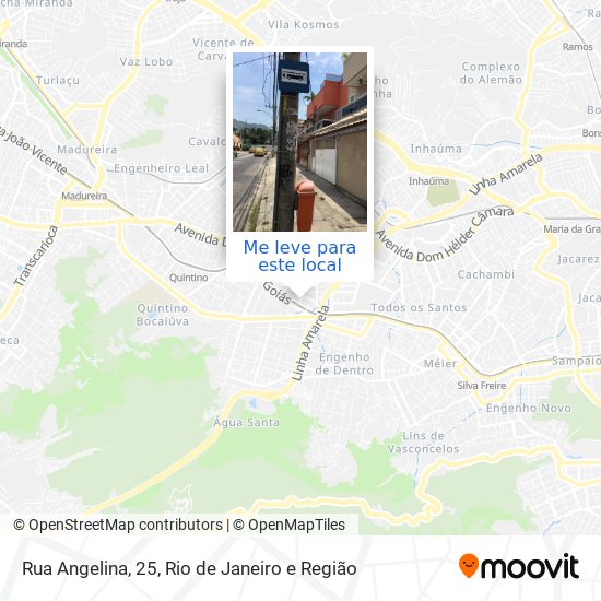 Rua Angelina, 25 mapa