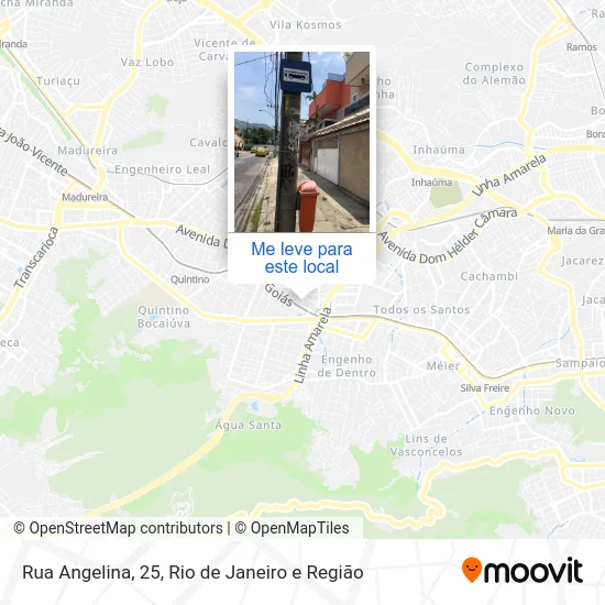 Rua Angelina, 25 mapa