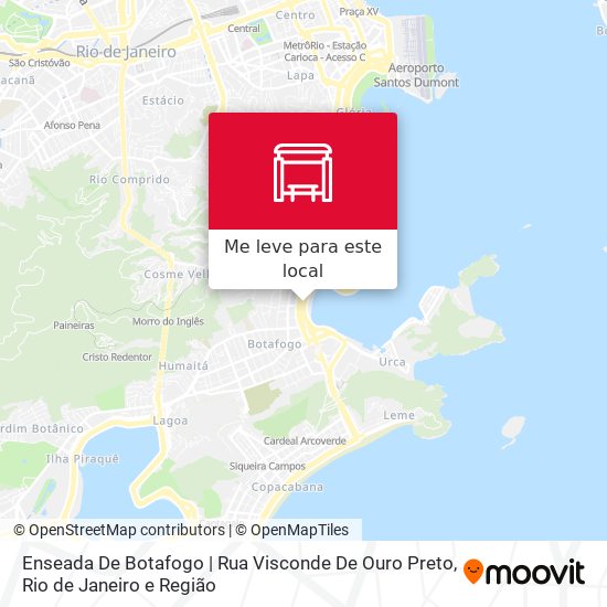 Enseada De Botafogo | Rua Visconde De Ouro Preto mapa