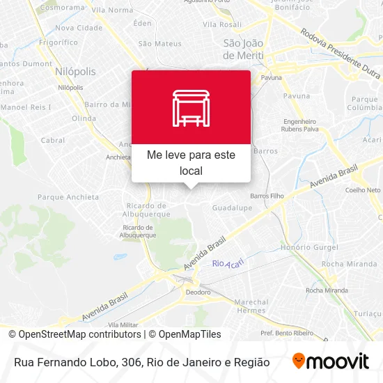 Rua Fernando Lobo, 306 mapa