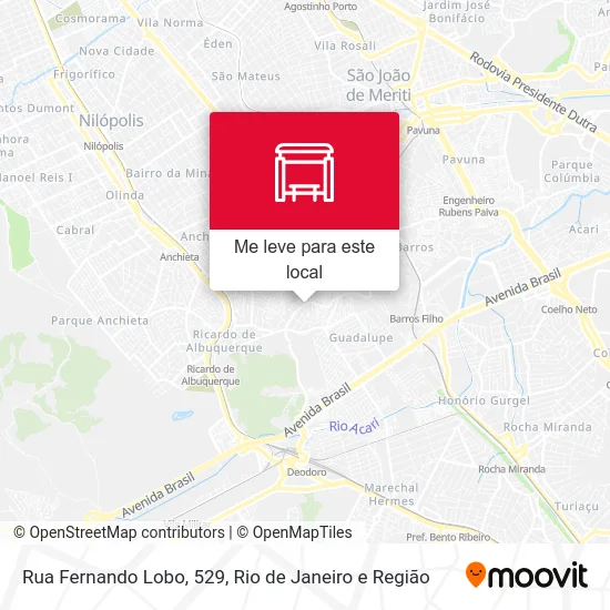 Rua Fernando Lobo, 529 mapa