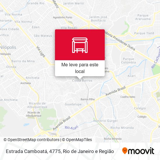 Estrada Camboatá, 4775 mapa