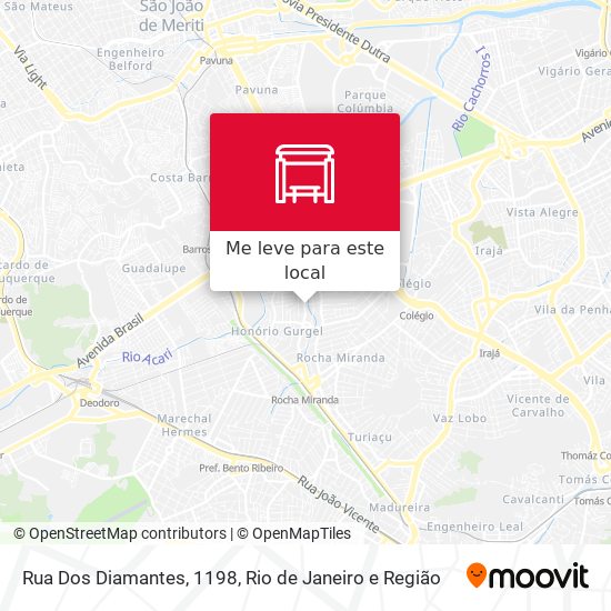 Rua Dos Diamantes, 1198 mapa