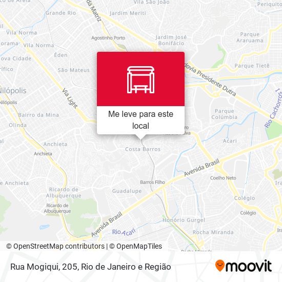 Rua Mogiqui, 205 mapa