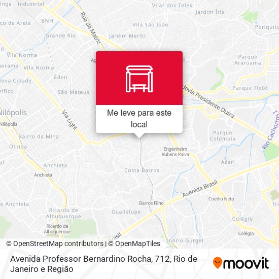 Avenida Professor Bernardino Rocha, 712 mapa