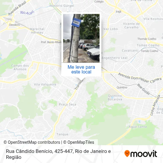 Rua Cândido Benício, 425-447 mapa