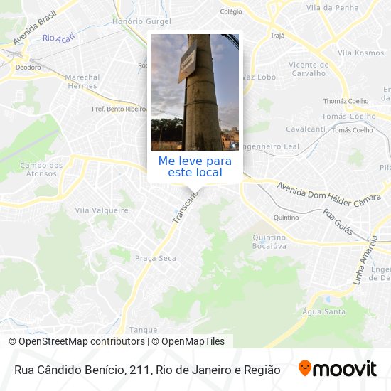 Rua Cândido Benício, 211 mapa