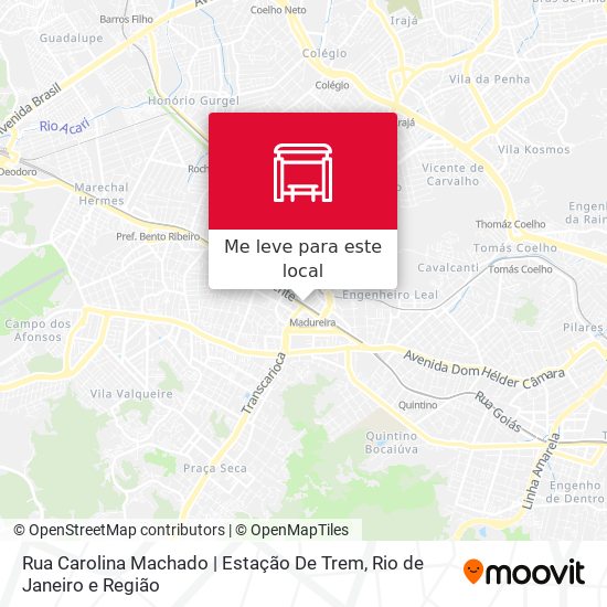 Rua Carolina Machado | Estação De Trem mapa