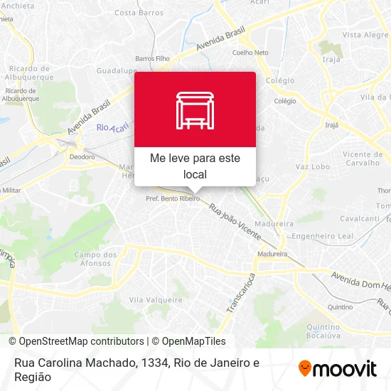 Rua Carolina Machado, 1334 mapa