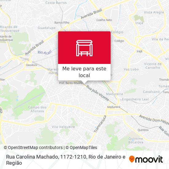 Rua Carolina Machado, 1172-1210 mapa