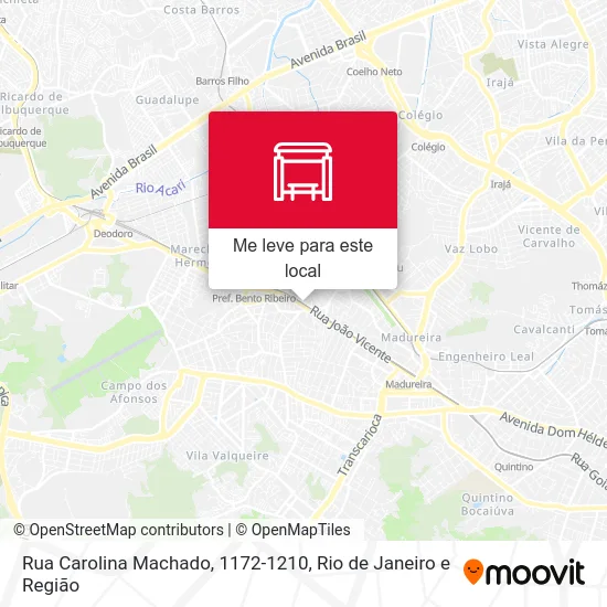 Rua Carolina Machado, 1172-1210 mapa