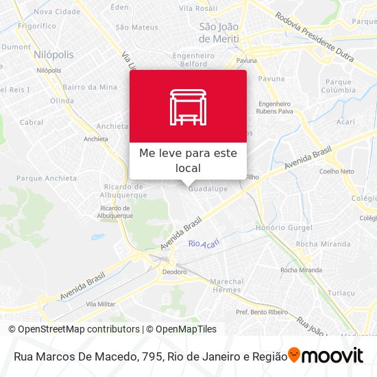Rua Marcos De Macedo, 795 mapa